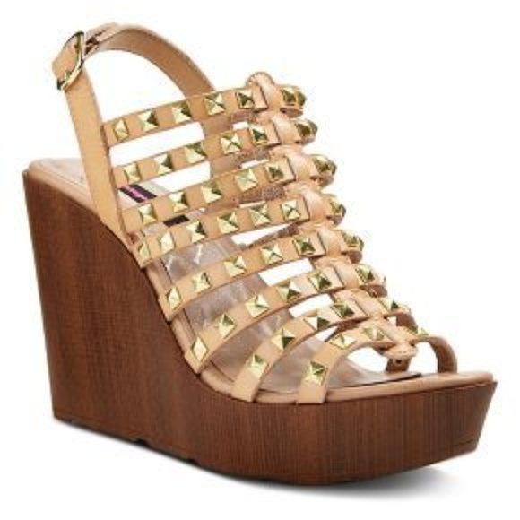 Betseyville Shoes - Betseyville Lola Cream Gladiator Wedge Sandal